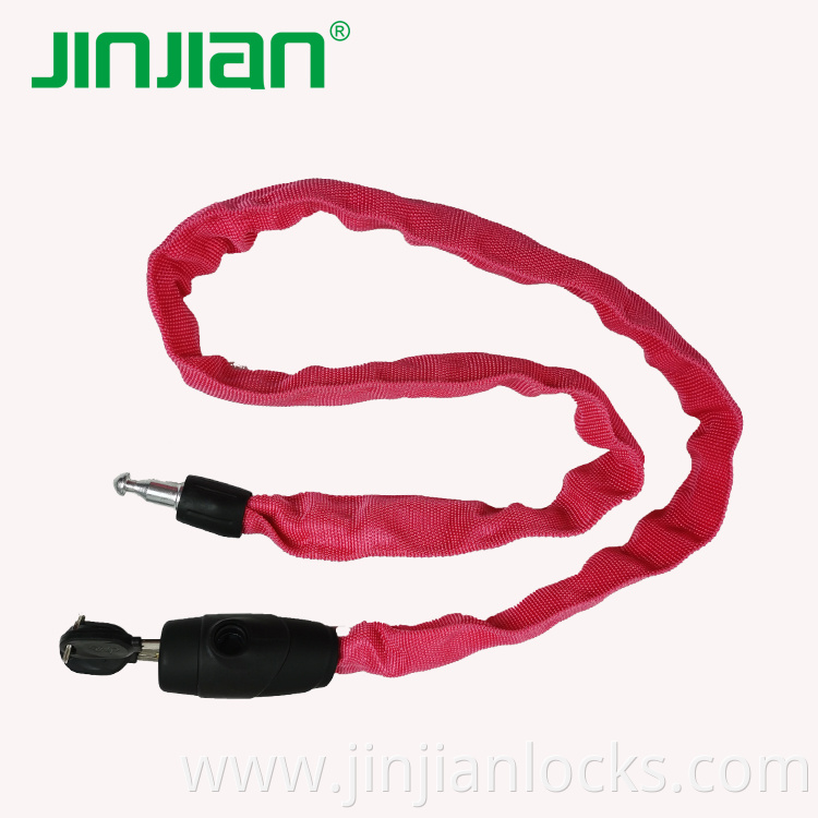 Wholesale Steel Bicycle Chain Lock 1m Long 4mm Thickness Mountain Bike Chain Lock